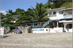 Blue rock resort front beach